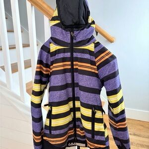 686 Black Jacket with Green Logo Tag